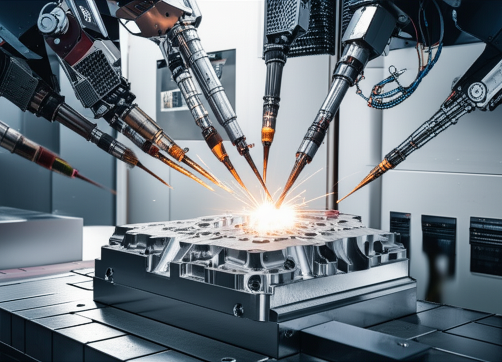 Máquina CNC especializada para componentes aeroespaciais