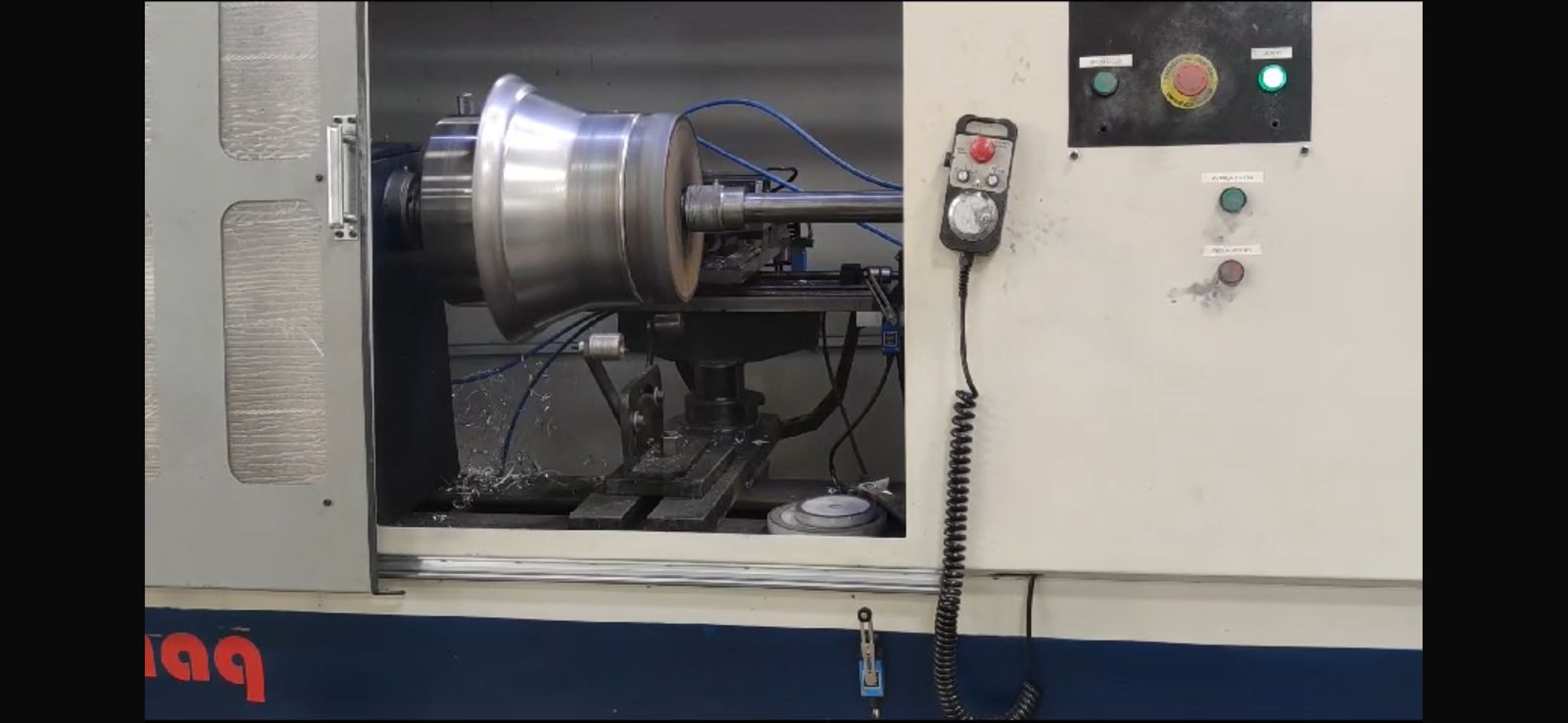 Torno Repuxo CNC R-350 - Painel de controle