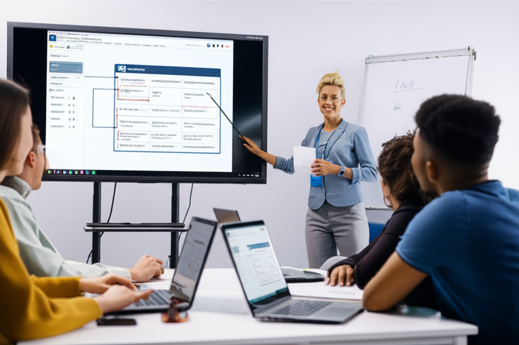 Treinamento técnico em operação de máquinas